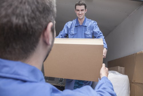 Removal team handling a Belgravia apartment move with professional care