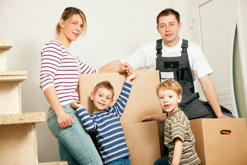 Man and van moving service in Belgravia with a van outside elegant London homes