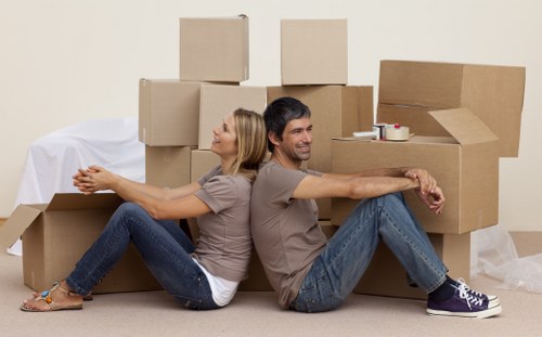 Fragile items packed securely for removals in Belgravia