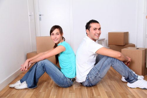 Professional movers loading furniture for a Belgravia relocation