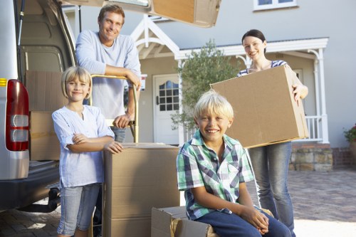 Business items placed in short-term storage in Belgravia