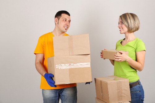 Team member using personal protective equipment during handling tasks